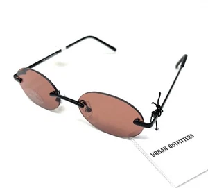 Sunglasses Women's Frameless Dark Peach Lens 100% UVA UVB Urban Outfitters 44121 - Picture 1 of 12