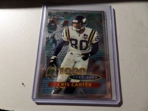CRIS CARTER 1996 Topps Chrome 1000 YARD CLUB Football Card #94 Minnesota Vikings - Picture 1 of 1