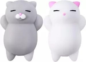 Squishy Cat Set - 2" Soft Silicone Kawaii Kitties, Top Stress Relief Toy 2025, U - Picture 1 of 9