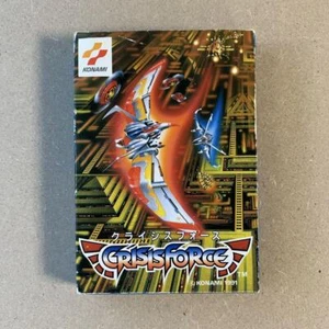 Konami Crisis Force 1991 Nintendo Famicom NES Shooter Japanese Retro Game W/Box - Picture 1 of 10