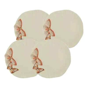 Bordallo Pinheiro Cloudy Butterflies Dinner Plate, Set of 4 - Picture 1 of 2