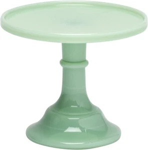Jadeite 6" Glass Cake Stand - By Mosser Glass - Picture 1 of 6