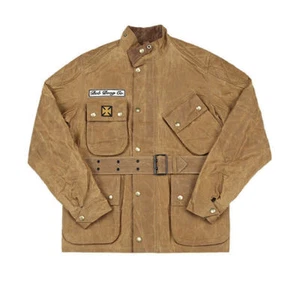 BOB DONG Herren Motorradjacke Racing Wachsjacke schwerer Stehkragen Mantel - Bild 1 von 28