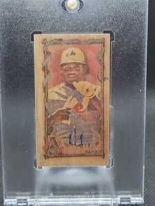 2023 Topps Allen and Ginter Tim Raines 1/1 Mini Wood Expos Rare !!!!