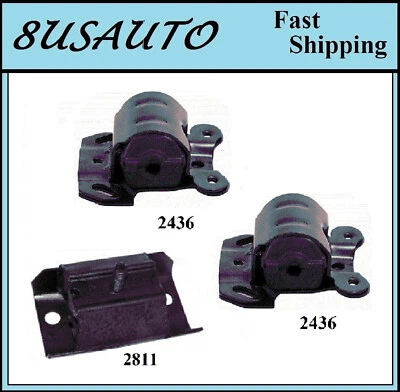 3 件装电机和变速器安装 适合 1991 - 1995 年 GMC C1500,C2500 4.3L - 自动变频器 — 第 1/4 张图片