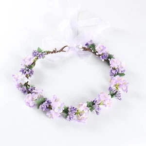 Flower Crown for Girls Flower Headband Wreath for Wedding Baby Shower Family ... - Picture 1 of 5