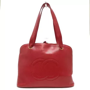CHANEL CC Ball charm Tote Bag Shoulder Bag Caviar Leather Red/GoldHardware - Bild 1 von 13
