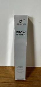 It Cosmetics Brow Power Eyebrow Pencil Universal Taupe Full Size NIB Self-Sharpe - Picture 1 of 5