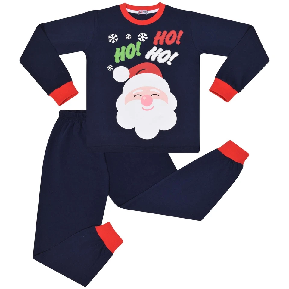 A2Z 4 KIDS® Kids Girls Boys Christmas Pyjamas Navy Children PJs 2 Piece Xmas Set Lounge Suit