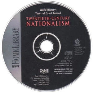 Zane: World History: Twentieth Century Nationalism (Win/Mac) - NEW CD in SLEEVE - Picture 1 of 1
