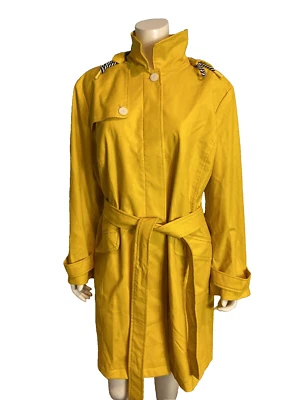 Chaqueta resistente al agua para mujer Talbots Plus Petite amarilla 3X Petite nueva con etiquetas Foto 1 de 4