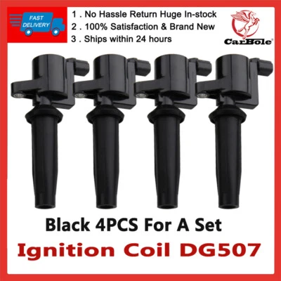 Bobina de encendido DG507 4 piezas negra para Ford Transit Connect 2021 2019 2020 Fusion EE. UU. Foto 1 de 4