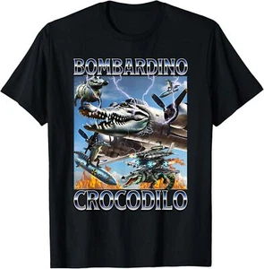 Bombardino Crocodilo - Camiseta Italiana Brainrot Meme - Imagen 1 de 19
