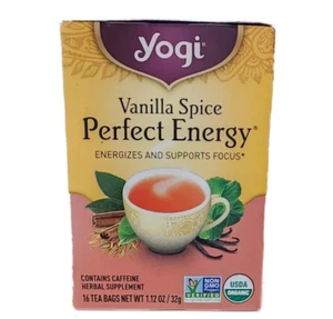 Yogi Tea Perfect Energy Vanilla Spice 16 Tea Bags 1.12 Oz (32 G) Exp 06/26 - Picture 1 of 3