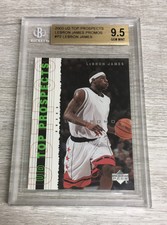 2003 UD Top Prospects Lebron James Rookie Promo RC BGS 9.5 gem mint Card #P2 G1