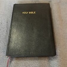 Vintage King James Version Bible World Publishing Co Leather Indexed Black