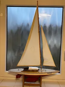 Für den Sommer: Graupner Collie Segelyacht Segelschiff Holzmodell ca. 95cm hoch - Bild 1 von 1