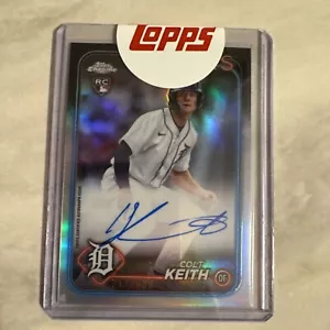 2024 Topps Chrome Colt Keith Refractor Rookie RC Auto 463/499 - DET Tigers - Picture 1 of 3