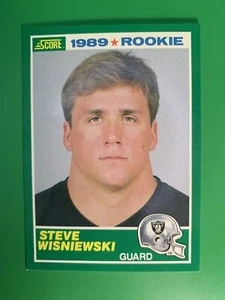 1989 Partitur Steve Wisniewski RC #254 Los Angeles Raiders - Bild 1 von 2