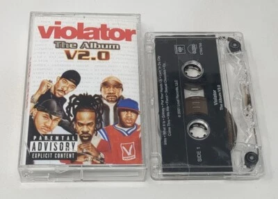 Violator The Album V2.0 Rap Cassette Tape Busta Rhymes LL Cool J 2001 VTG Foto 1 de 4