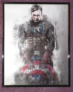 Marvel Captain America Avengers - Poster Kunstdruck im schwarzen Rahmen - Bild 1 von 1