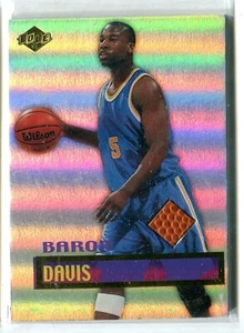 1999 Collector's Edge Baron Davis GU BASKETBALL BALL RELIC RC UCLA (B) - Picture 1 of 1
