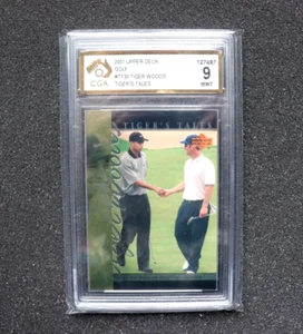2001 Upper Deck Golf #TT30 Tiger Woods Tiger's Tales *Rookie GRADED 9 MINT CGA - Picture 1 of 2