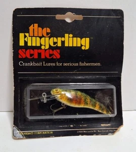 VINTAGE CRANKBAIT CORPORATION THE FINGERLING SERIES PERCH 06 NOS NEW OLD STOCK - Bild 1 von 4