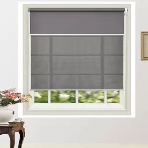 Day/Night Double Roller Blind Dual Blinds Flexible Colour Choices 160cmD/210cmD - Picture 1 of 62