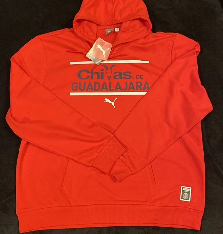 Chivas Hoodie Mens Size S. Red Sweater By PUMA. Chivas De Guadalajara. NWT Cover