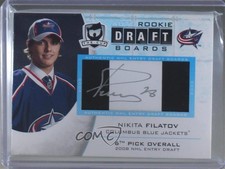 2008-09 Upper Deck The Cup Draft Boards /25 Nikita Filatov #DB-NF Rookie Auto RC