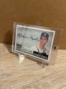 1999 Upper Deck Century Legends Epic Signatures Warren Spahn #WS Auto HOF