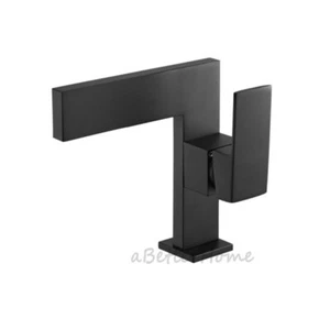 Modern Square Slim Art Hotel Villa Bathroom Sink Faucet Wash Basin Tap Water Mix - Picture 1 of 9