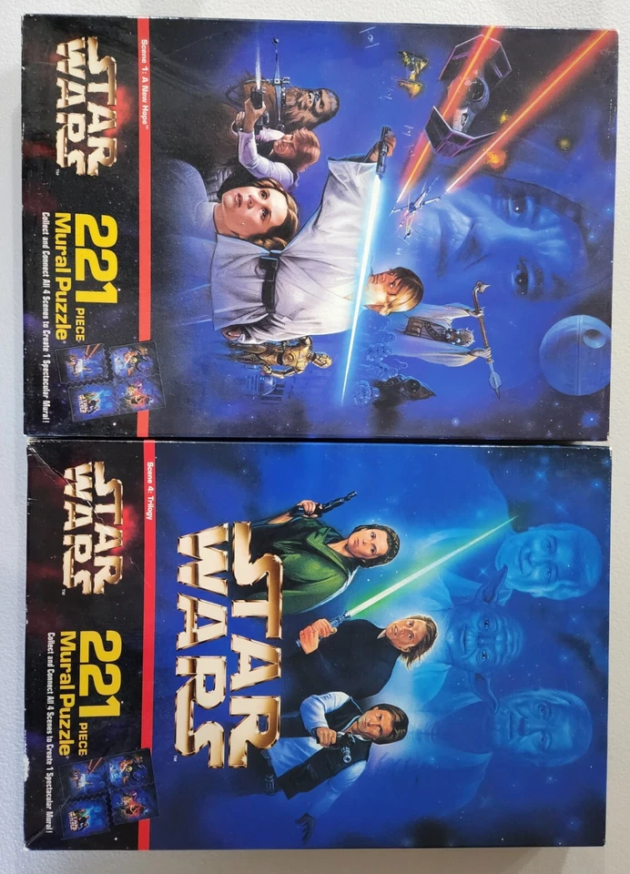 Milton Bradley Star Wars Scene 3 Return of The Jedi Mural Puzzle Vintage