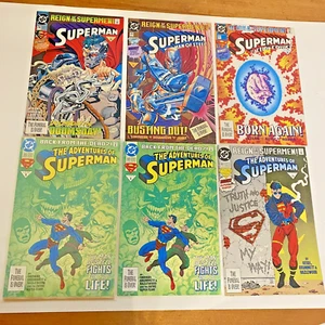 Reign of the Superman 1993 Comic Book Back From the Dead lot of 6 Mint - Picture 1 of 12