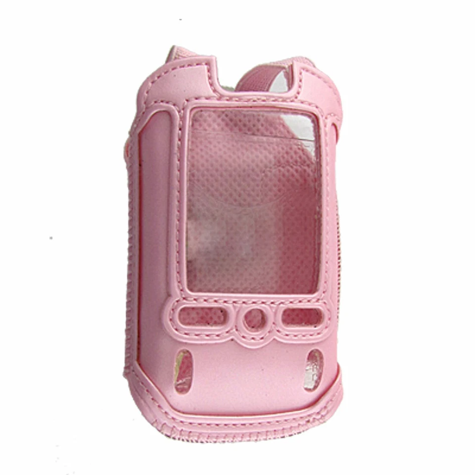 Bolsa de cuero sintético rosa con clip para cinturón para LG VX8000 Foto 1 de 1