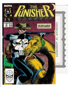 THE PUNISHER 19 (VF/NM 9.0) SIGNED by ARTIST LARRY STROMAN includes COA* - Picture 1 of 2