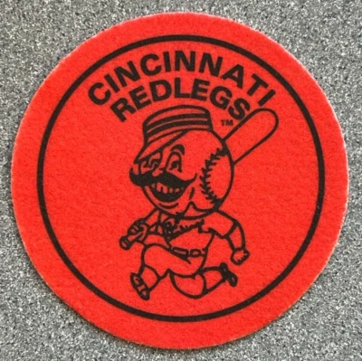 1958 CINCINNATI REDLEGS MLB BASEBALL THROWBACK PATCH 2007 TOPPS HERITAGE ISSUE - Image 1 of 2