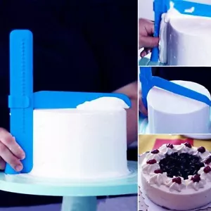 Bordo torta raschietto crema più liscio strumenti di decorazione spatole fondenti regolabili - Foto 1 di 8