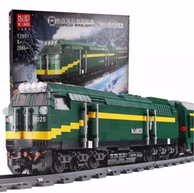 Mould King 12001 World Railway NJ2 Diesel Locomotive Remote Control Building Toy - Image 1 of 4