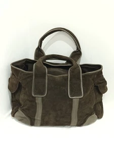 Joseph Brown Leather Suede Handbag - Picture 1 of 8