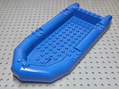 Lego Boat Rubber Dinghy Raft 10x21 Large [62812] Blue x1 - Image 1 of 4
