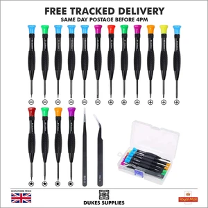 18pc Magnetic Precision Screwdriver Set Watch Phone Glasses Repair Tool Kit - Picture 1 of 10