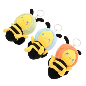 3 Pcs Plush Cartoon Lingerie Bee Stuffed Animal Bag Charms Backpack - Picture 1 of 12