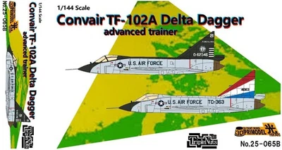 1/144 CW Fighter: Convair TF-102A Delta Dagger [USAF] #25-065B: TUERCAS TRIPLES Foto 1 de 4