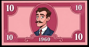 Caraibi 10 Pesos 1960 P-79 P-79b XF-AU ROSA/ROSSO N#214390 - Foto 1 di 3