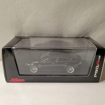 Tesla Model S 2012 Black 1:43 Schuco Pro.R 08971 EXTREMELY RARE!!. *read - Image 1 of 4