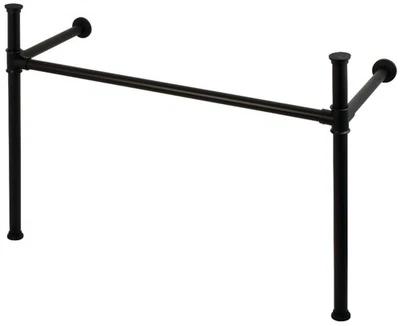 Kingston Brass VPB1488 Imperial Stainless Steel Console Legs Only - Black - Image 1 of 4