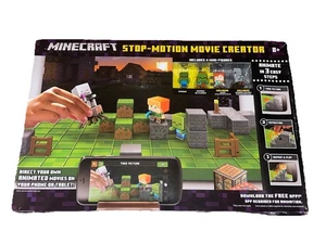 Mattel Minecraft Stop Motion Movie Creator Spielset 2" Mini Figur 4er Set Neu - Bild 1 von 5