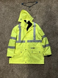Ergodyne GloWear 8385 Hi-Vis Rain Jacket Type R Class 2 - Picture 1 of 12